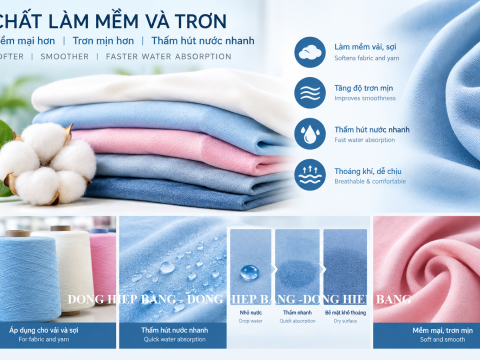 Chất làm mềm, trơn, thấm hút nhanh