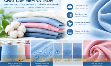 Chất làm mềm, trơn, thấm hút nhanh